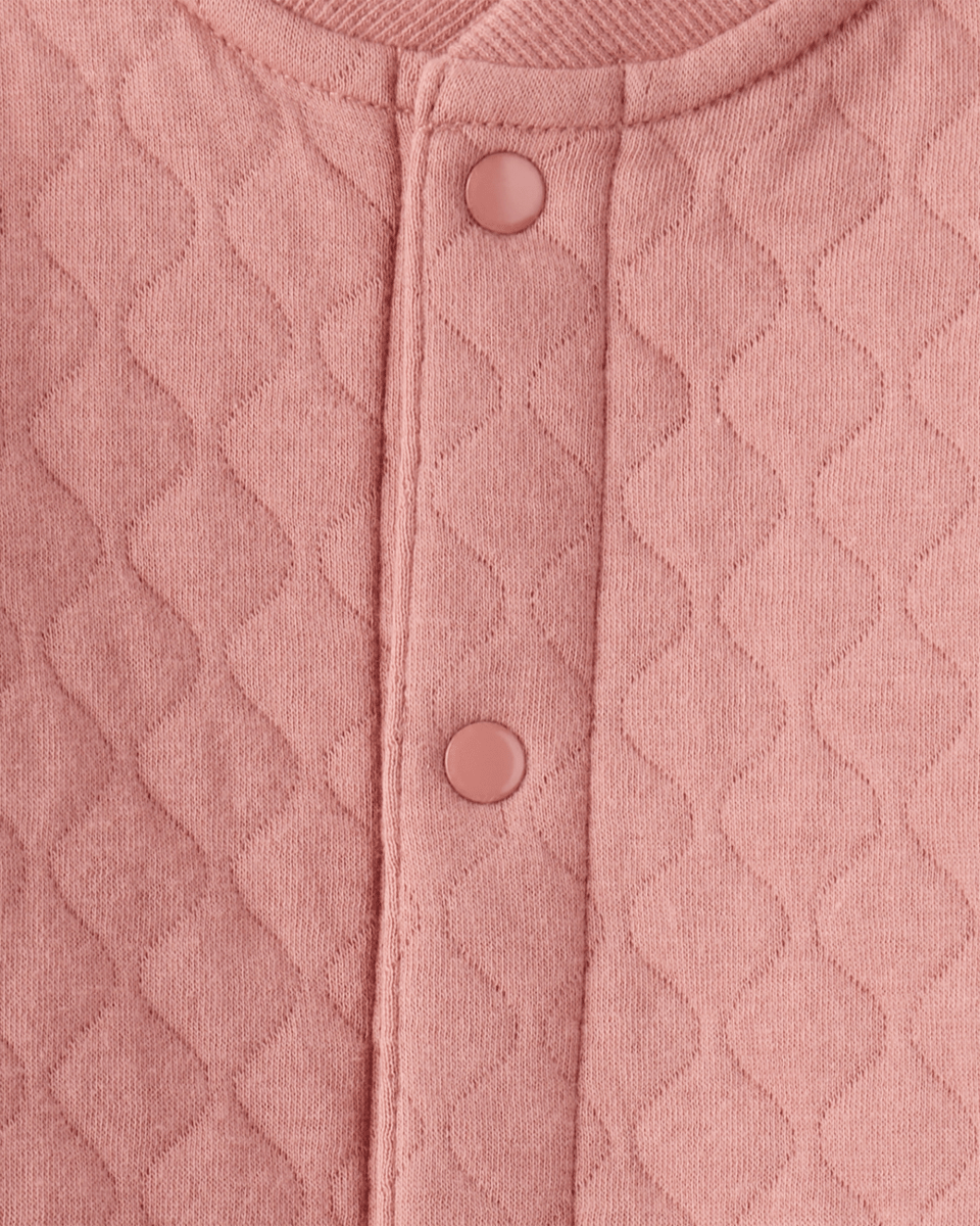 Mono acolchado rosa de manga larga - Carter's