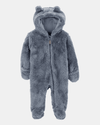 Mono astronauta de sherpa, azul