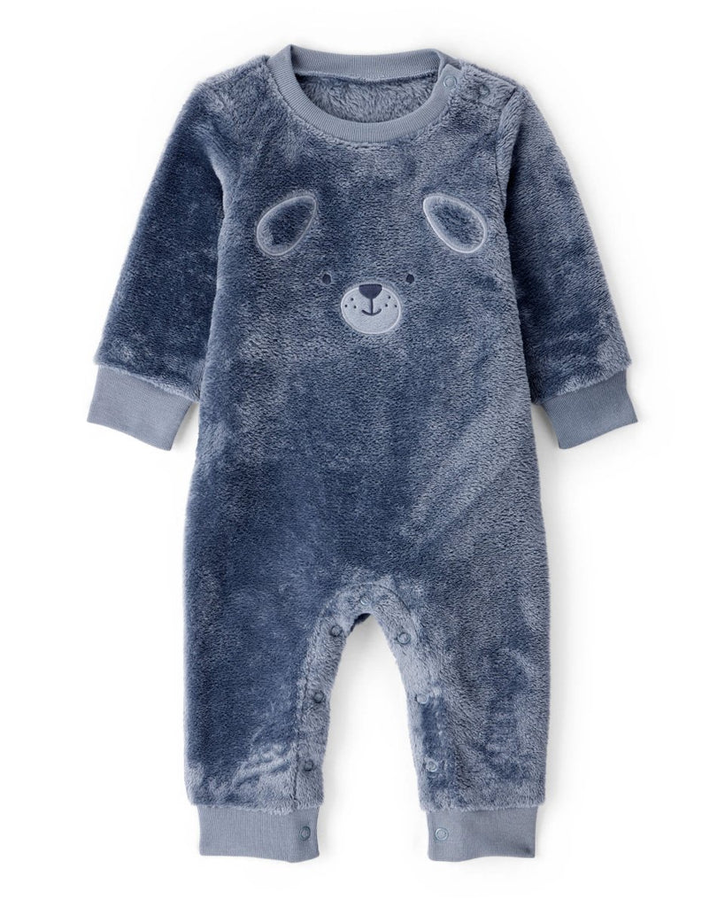 Mono de felpa con perro y manga larga azul - Carter's