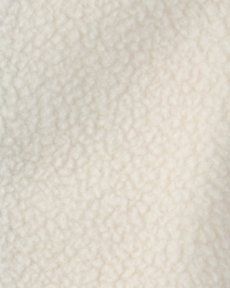 Mono de micropolar con cremallera y bolsillo, crema y azul - Carter's