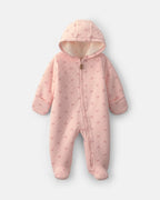 Mono forrado de borreguito con capucha, ovejas en rosa - Carter's