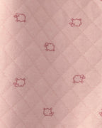 Mono forrado de borreguito con capucha, ovejas en rosa - Carter's
