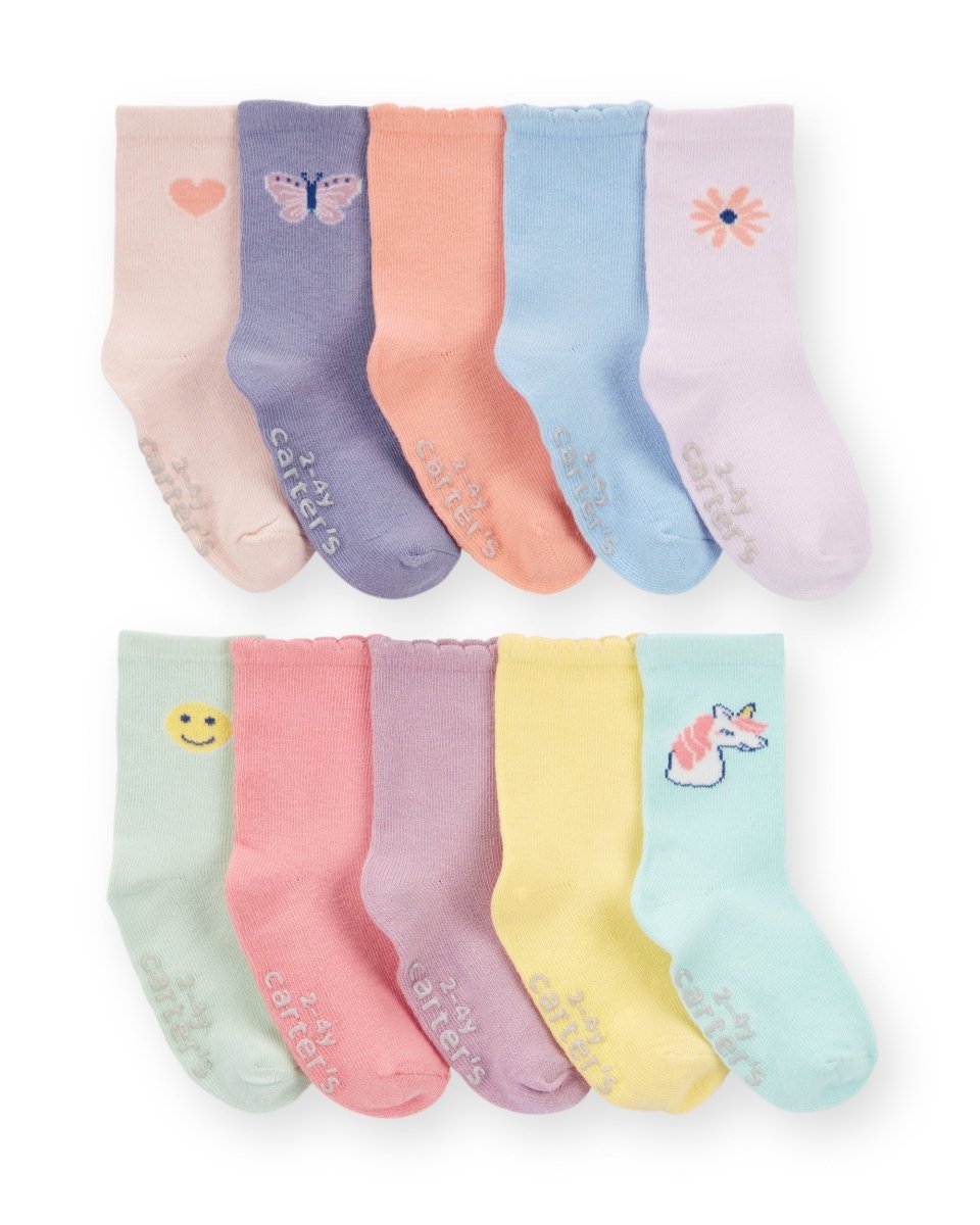Pack 10 pares de calcetines infantiles para diario - Carter's