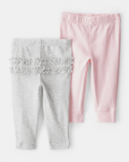 Pack 2 pantalones de algodón, distintos diseños - Carter's