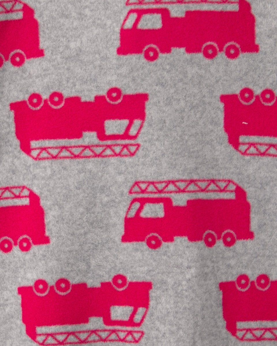 Pack 2 pijamas de polar, camiones de bomberos a rayas - Carter's