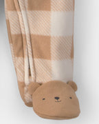 Pack 2 pijamas de polar con cremallera, cuadros y animales - Carter's