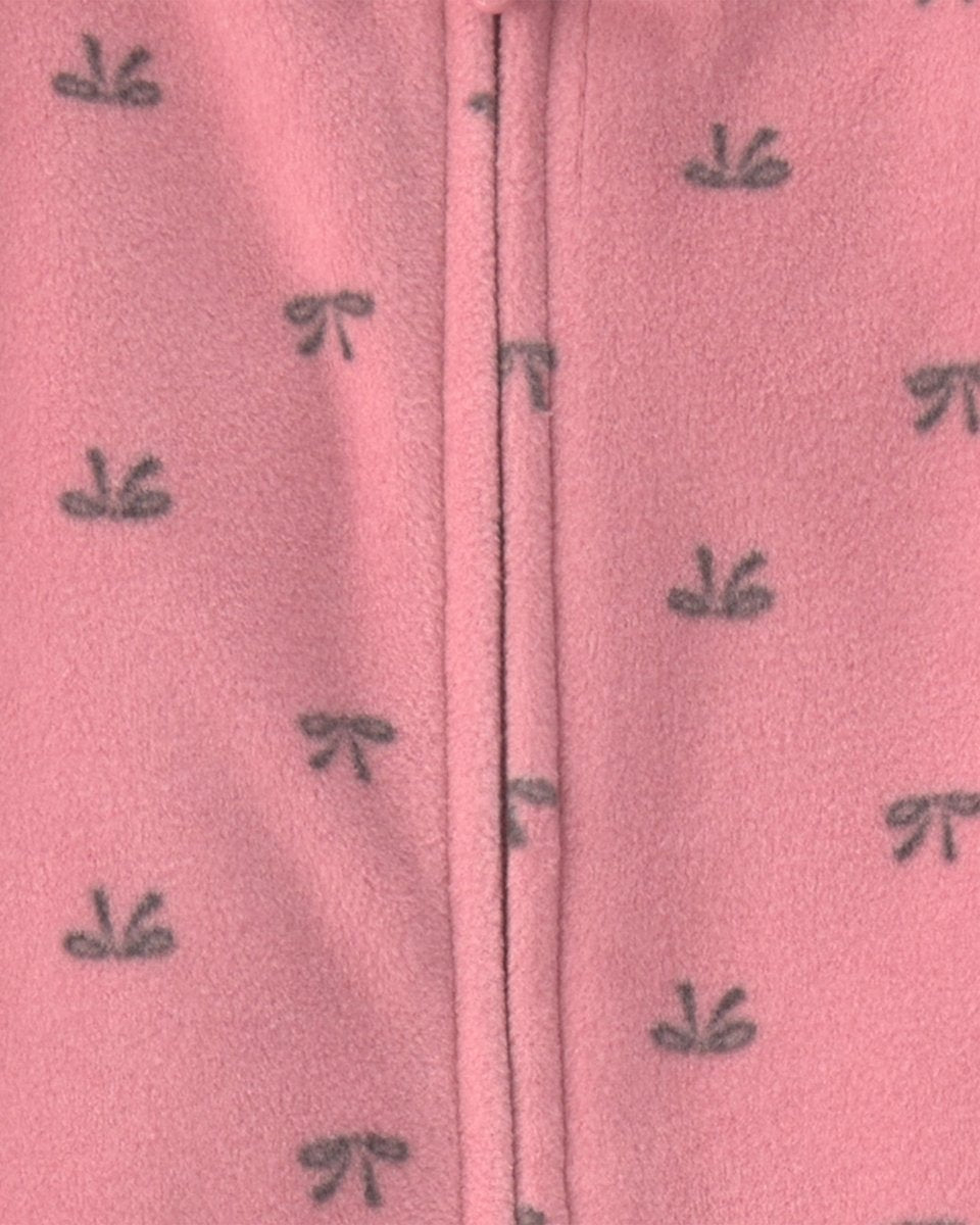 Pack 2 pijamas de polar con cremallera, leopardo en rosa - Carter's