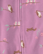 Pack 2 pijamas de polar con cremallera, pájaros en rosa - Carter's