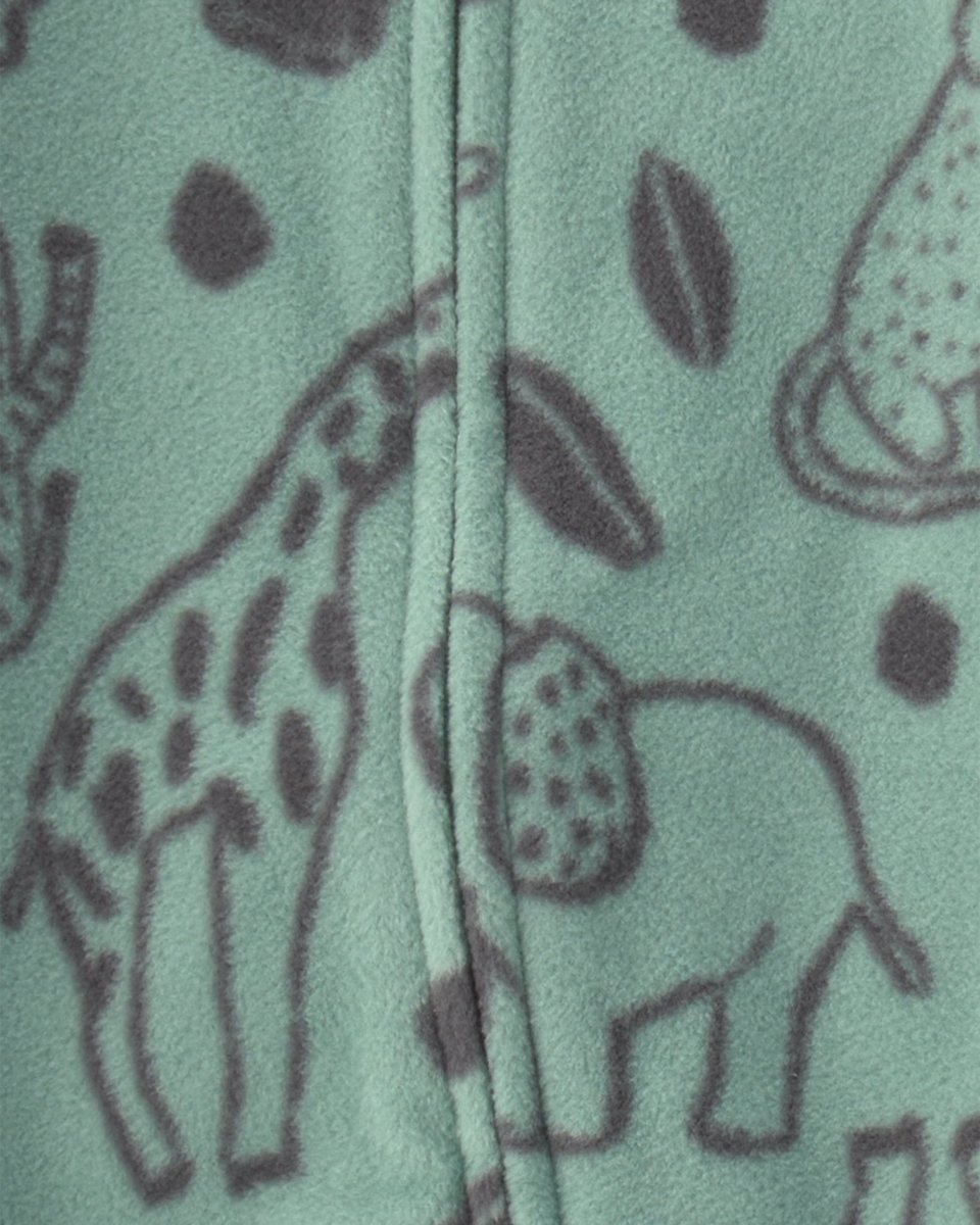 Pack 2 pijamas de polar con cremallera, safari a rayas - Carter's