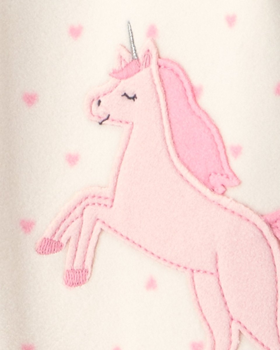 Pack 2 pijamas de polar con cremallera, unicornios - Carter's