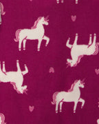 Pack 2 pijamas de polar con cremallera, unicornios - Carter's