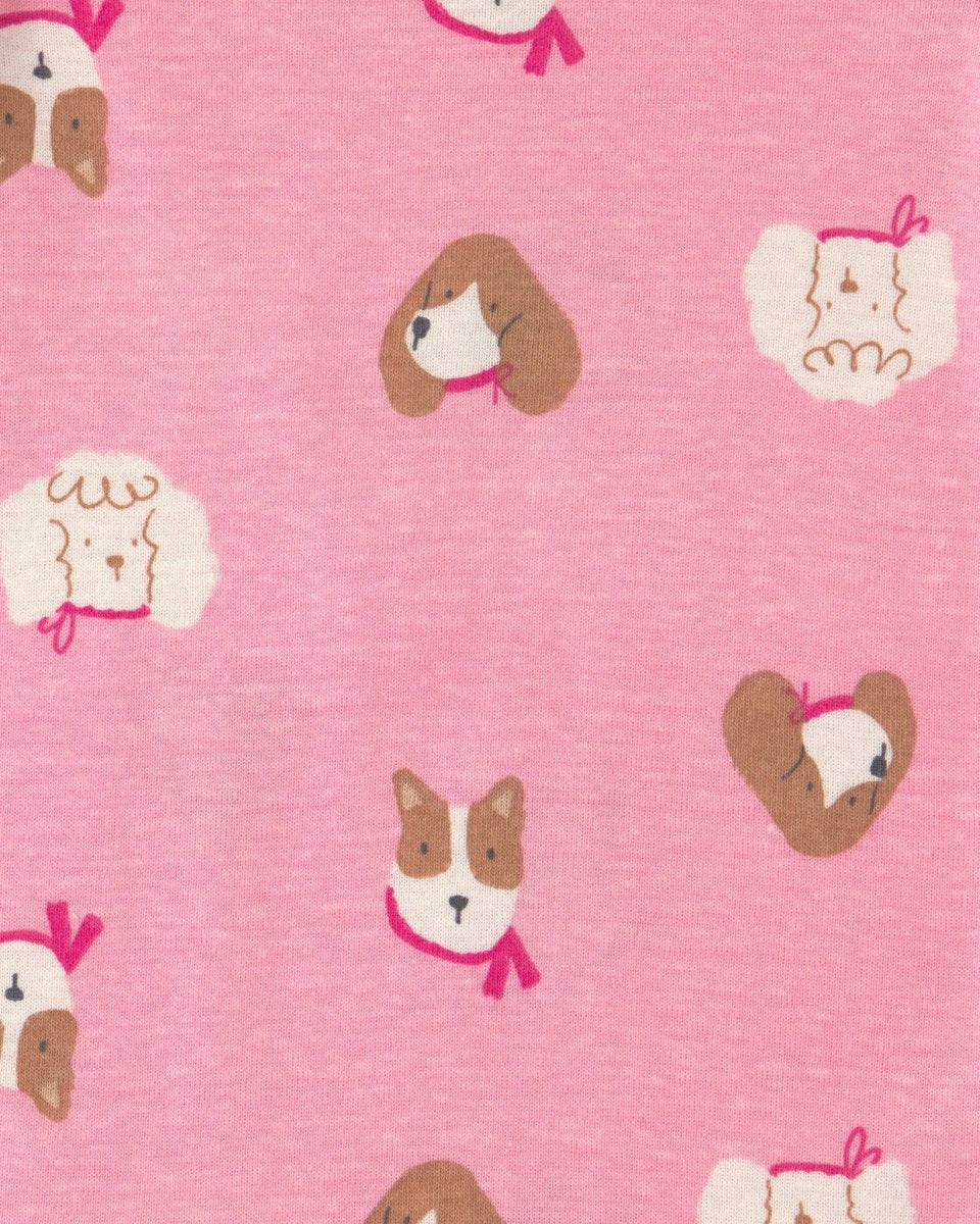 Pack 4 bodies de manga larga de algodón, perritos y flores - Carter's