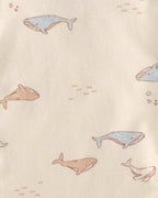 Pack 4 paños para eructar de algodón, ballenas - Carter's