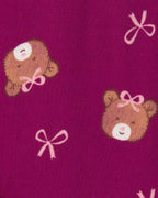 Pack 5 bodies de manga corta, ositos en morado y rosa - Carter's