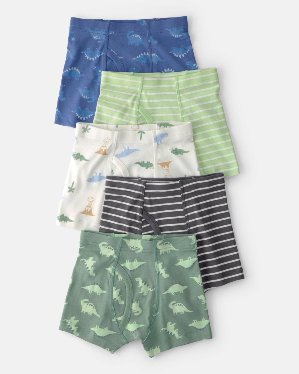 Pack 5 unidades de ropa interior, dinosaurios en verde - Carter's
