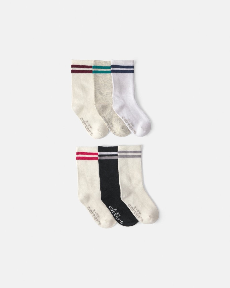 Pack 6 pares de calcetines con rayas universitarias - Carter's