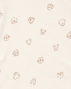 Pack cinco bodies algodón diseño perro - Carter´s