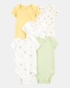 Pack of five original cotton bodysuits