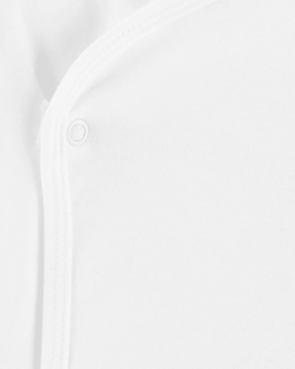 Pack cuatro batitas con diseño blanco liso - Carter's