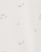 Pack cuatro bodies diseño de nubes en marfil y gris - Carter's