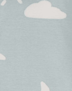 Pack cuatro bodies diseño de nubes en marfil y gris - Carter's