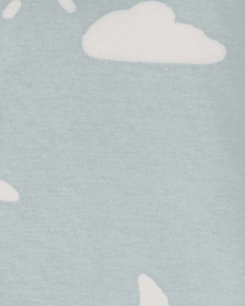 Pack cuatro bodies diseño de nubes en marfil y gris - Carter's
