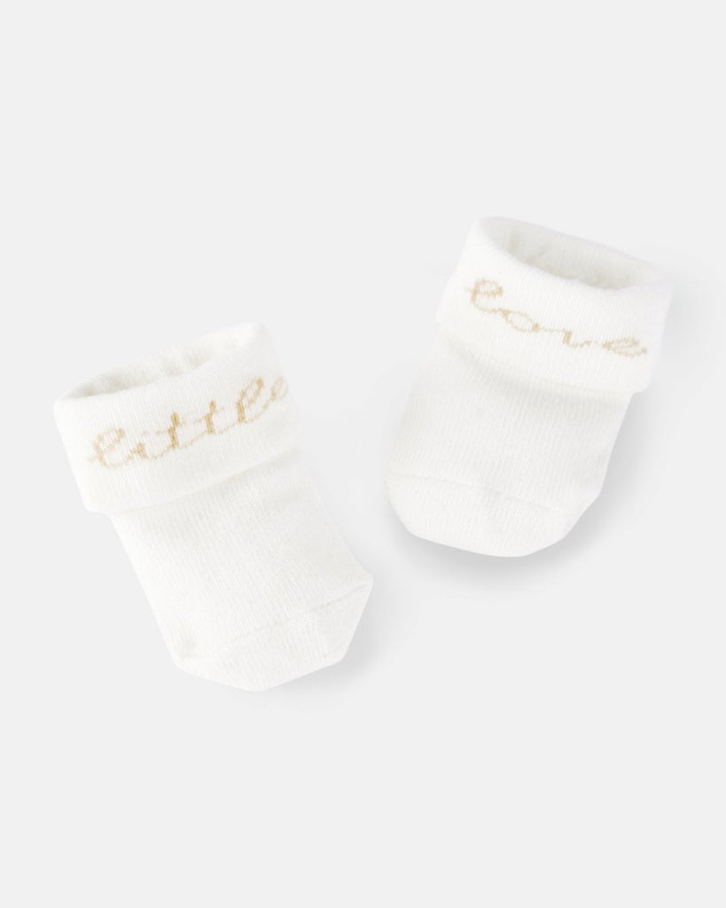 Pack cuatro pares calcetines algodón con puño plegable - Carter´s