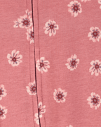 Pack de 2 pijamas de algodón con pies, estampado floral - Carter's