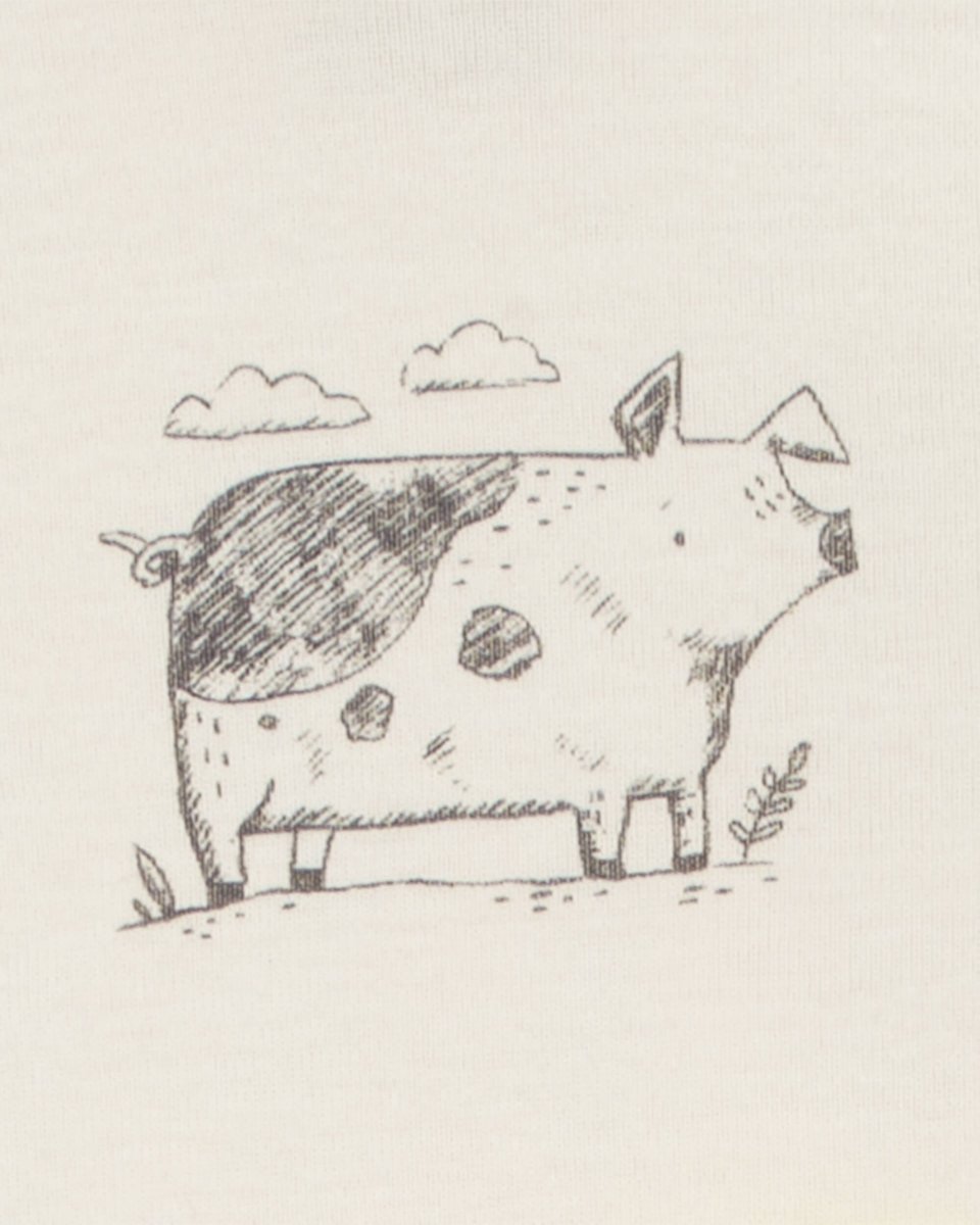 Pack de cinco bodies de manga corta con estampado de granja - Carter´s España