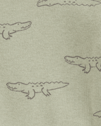 Pack de cuatro bodies de manga larga en verde y azul con estampado safari - Carter's