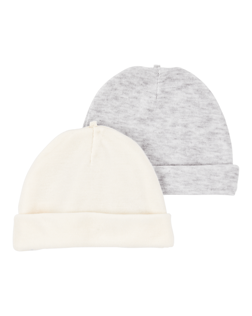 Pack dos gorros poliéster neutros - Carter´s