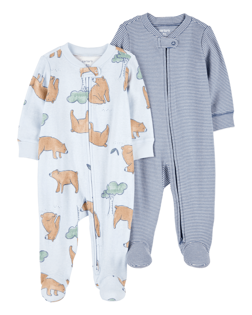 Pack dos pijamas enteros algodón diseño oso - Carter´s