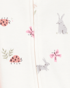 Pack dos pijamas enteros de algodón con cremallera bidireccional diseño animalitos - Carter's