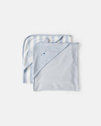 Pack dos toallas de baño algodón con oso a rayas - Carter's