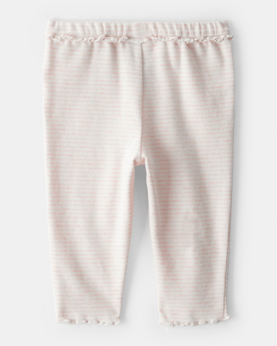 Pantalón a rayas rosa jaspeado - Carter's