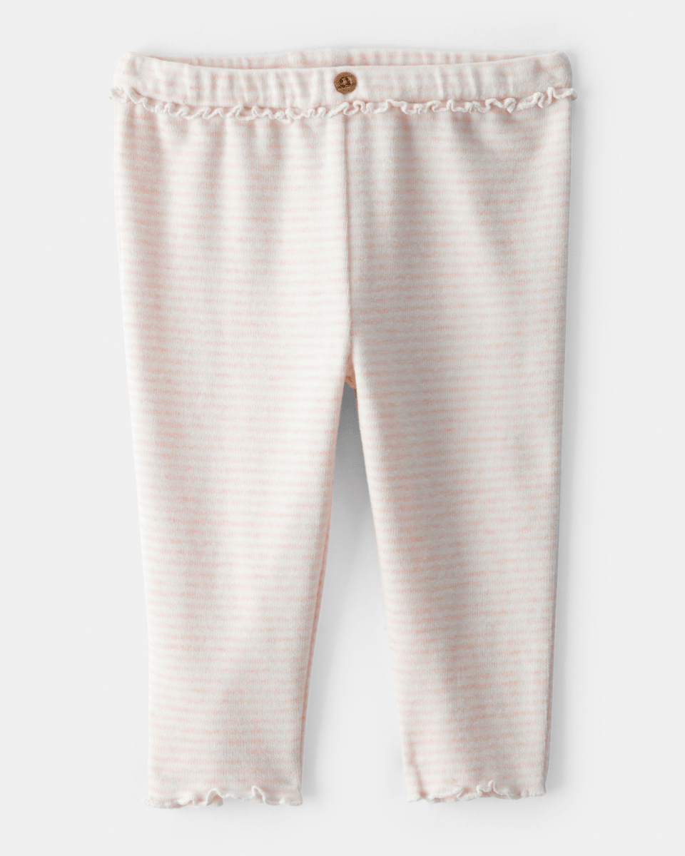 Pantalón a rayas rosa jaspeado - Carter's