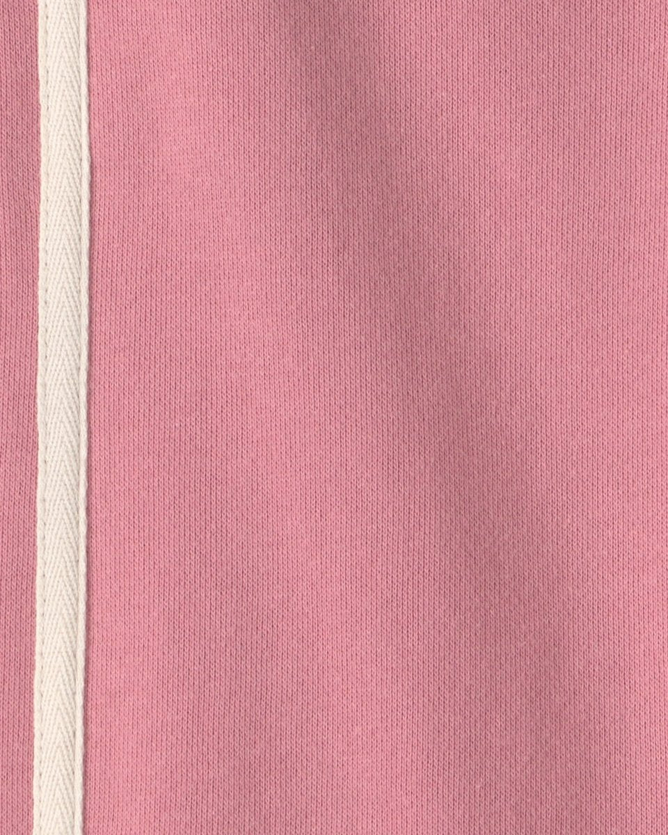 Pantalón ancho de rizo francés con lazo, rosa - Carter's