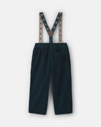 Pantalón de pana con tirantes extraíbles, azul marino - Carter's