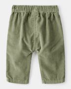 Pantalón de pana verde recto en algodón - Carter's