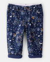 Pantalón estampado morado