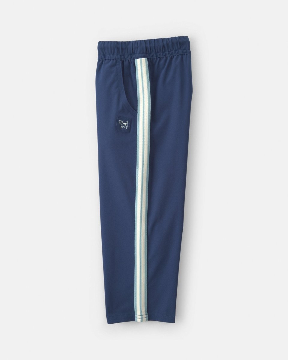 Pantalón jogger de popelín con cinta lateral, azul marino - Carter's