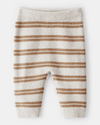 Oatmeal striped sweater pants