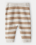 Pantalón tipo suéter a rayas color avena - Carter's