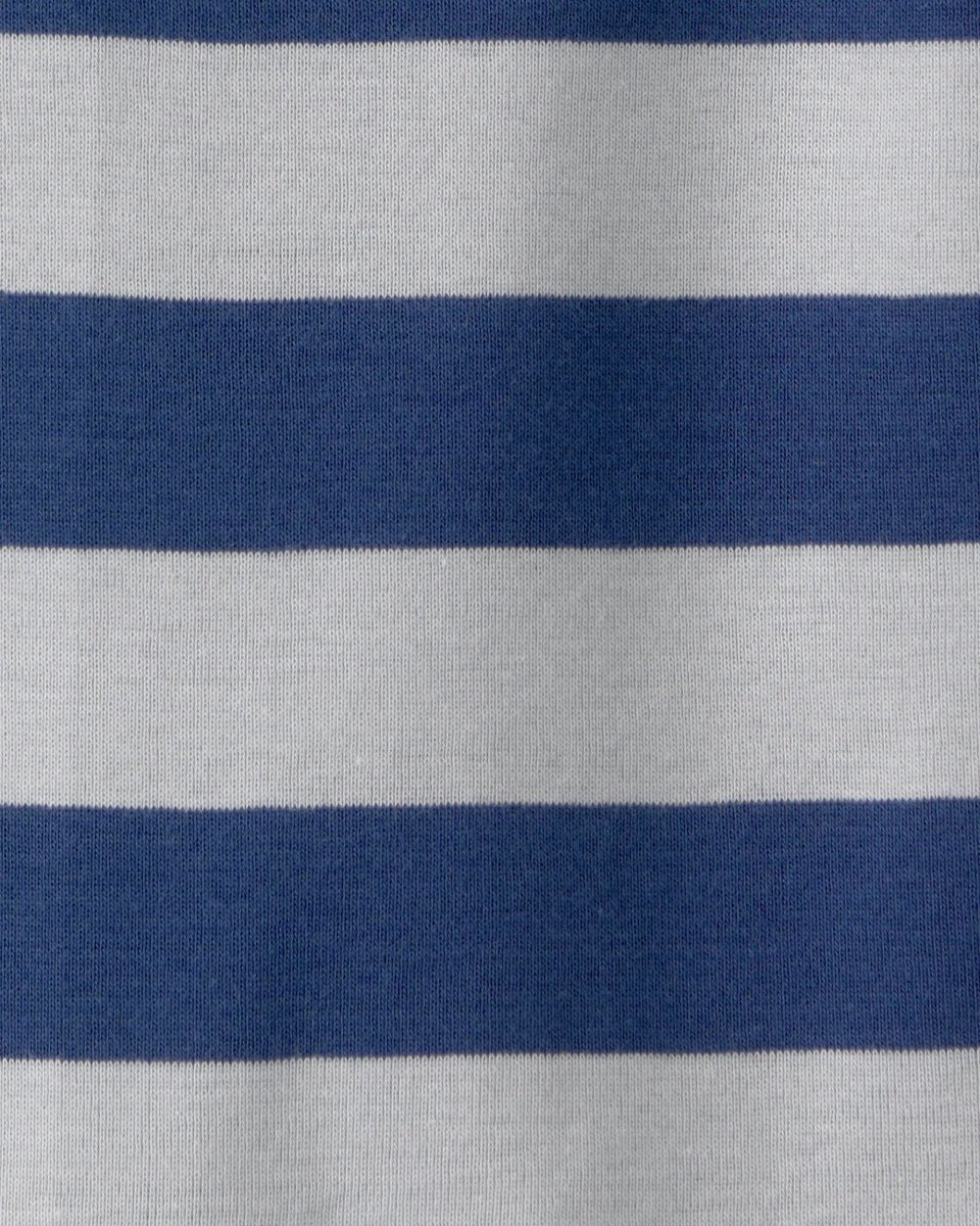 Pelele corto de algodón, diseño a rayas azul - Carter's