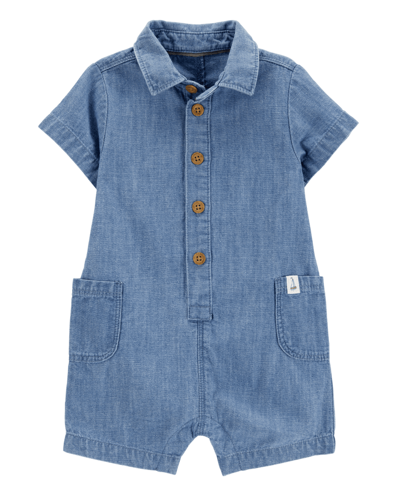 Pelele corto de chambray - Carter´s