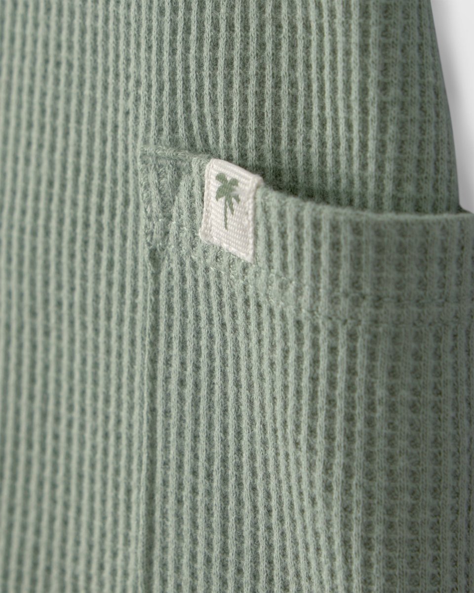 Pelele corto térmico, diseño liso verde - Carter's