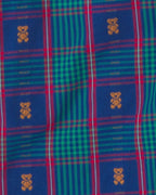 Peto de algodón a cuadros con tirantes ajustables, azul - Carter's