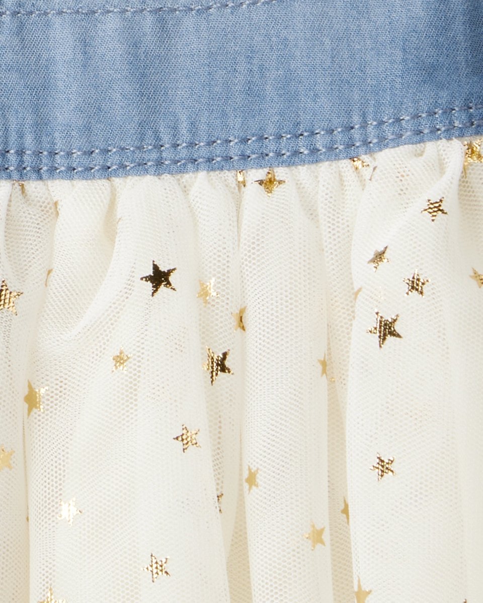 Peto de chambray con falda de tul - Carter's