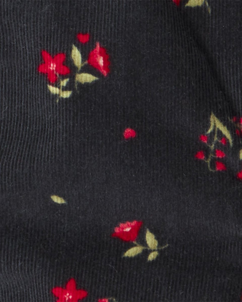 Peto de pana con estampado floral - Carter's