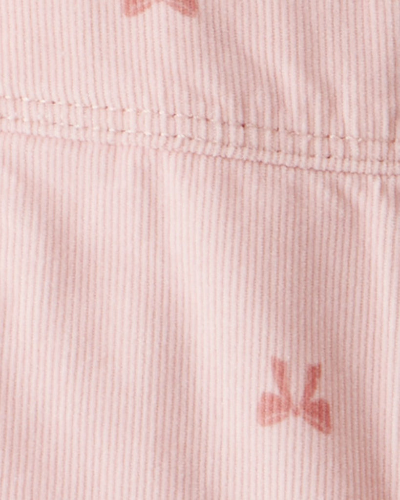 Peto de pana con lazo estampado rosa - Carter's